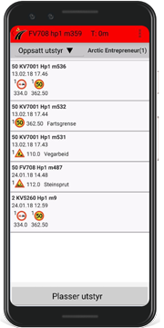 Triona Arbeidsvarsling loggbok mobile